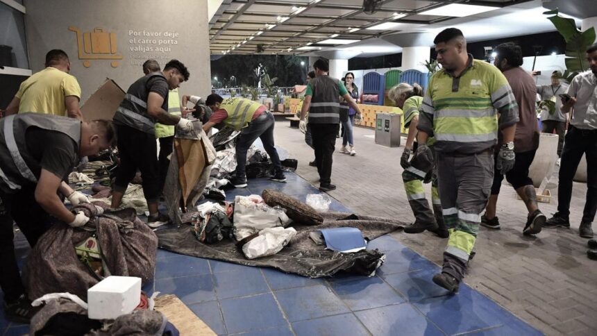 Aeroparque 19 бездомных, которые жили в Аэропарке, выселены