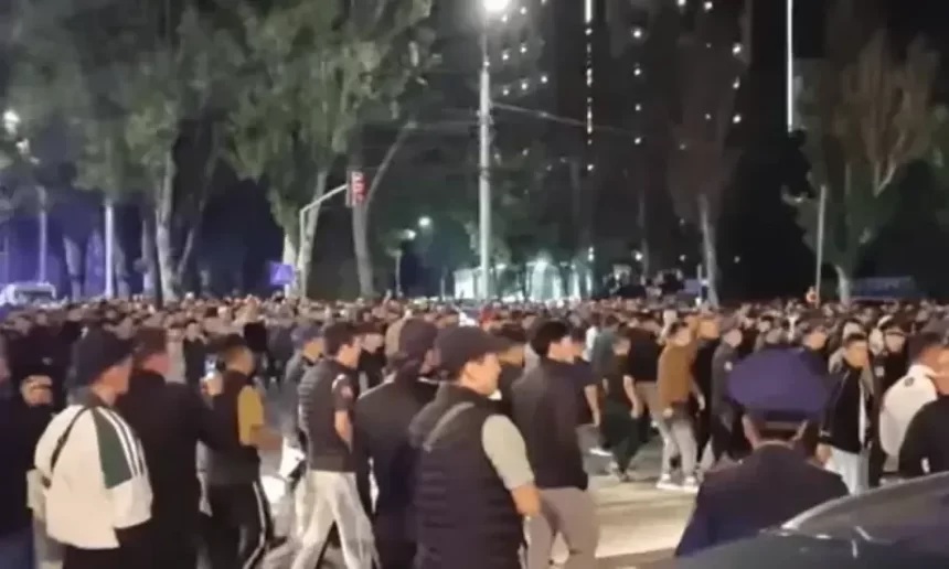 Ночные беспорядки в Бишкеке