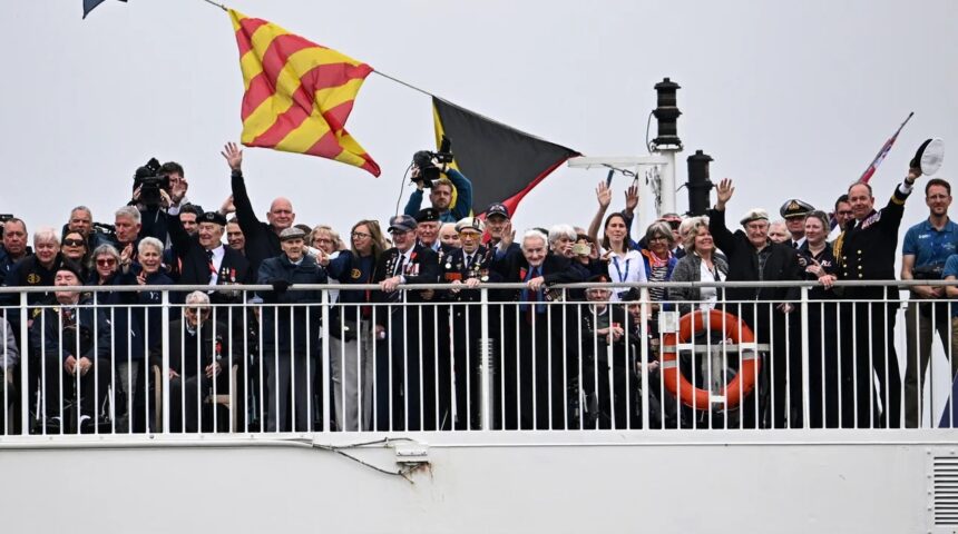 Британские ветераны Дня D вновь отправились в Нормандию 80 лет спустя