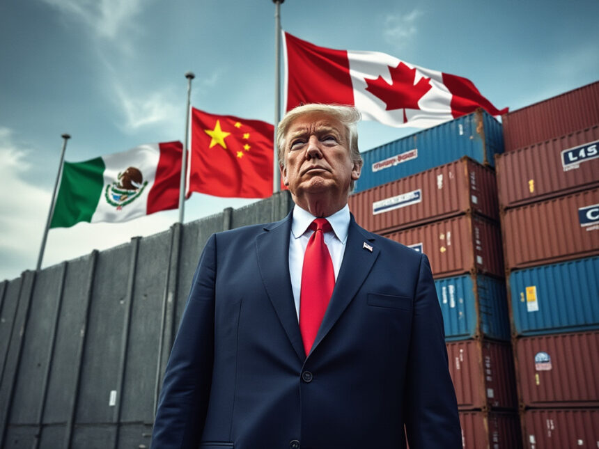 Трамп объявил о новых тарифах на все товары из Канады, Мексики и Китая