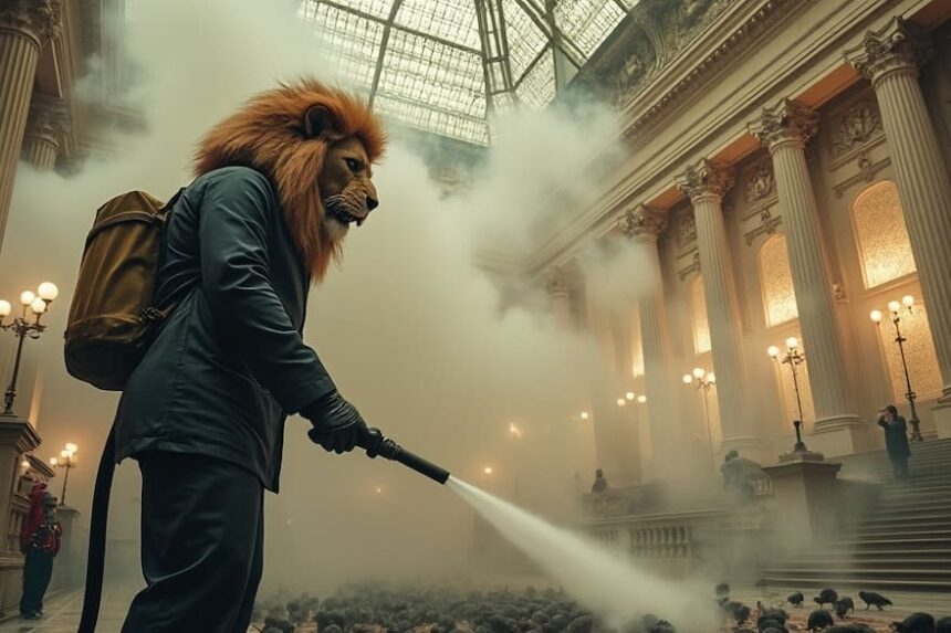 Два изображения которыми Милей продемонстрировал: Политическую очистку парламента Аргентины