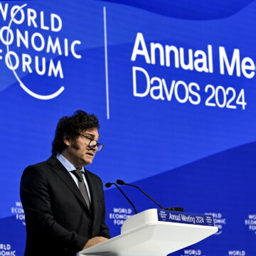Milei,  Davos 2024, архив Президент Аргентины Хавьер Милей встретился с Владимиром Зеленским в Давосе