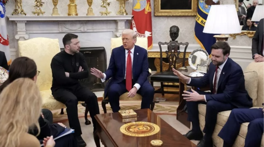 Трамп и Вэнс атаковали Зеленского в Белом доме.