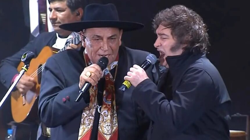 Chaqueño Palavecino исключён из Национальной Ассоциации корней креольской культуры за песьню с Хавьером Милеем на фестивале Хесус-Мария Chaqueño Palavecino исключён из Национальной Ассоциации корней креольской культуры за песьню с Хавьером Милеем на фестивале Хесус-Мария