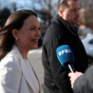 Завершилась встреча Дональда Трампа и Марии Корины Мачедо.